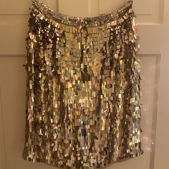 French Connection Shimmer Skirt - sz. 6 - Picture 4 of 4